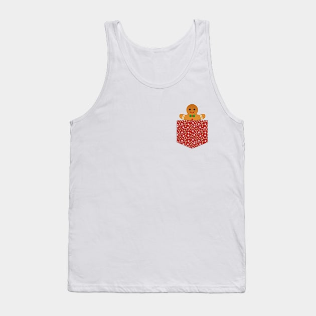 Christmas Gingerbread-man Tank Top by AwesomePossumClothing